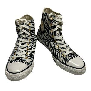 Converse Chuck Taylor 159467C Zebra Gold High Tops - Men’s 8 Women’s 10